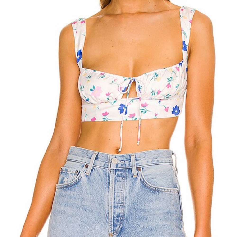 For love and lemons Farah crop top size S